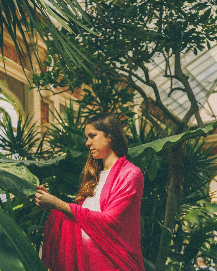 CHAL LISO CASHMERE FUCSIA