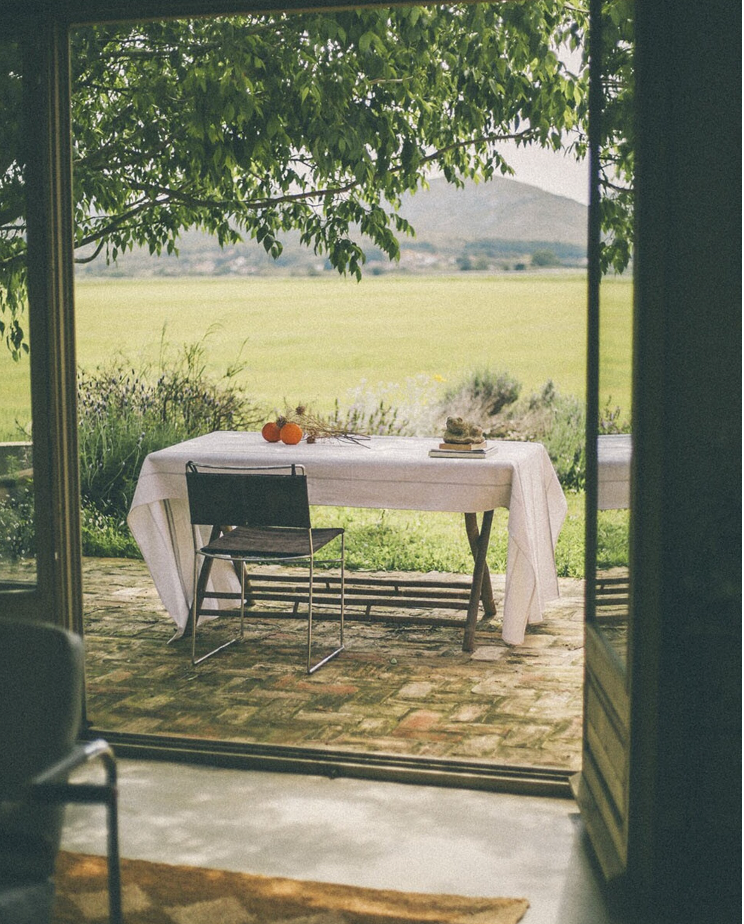 MANTEL DE ALGODON CON LINEAS GRISES 300x125cm