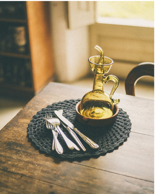 BAJO PLATO CROCHET ALGODON