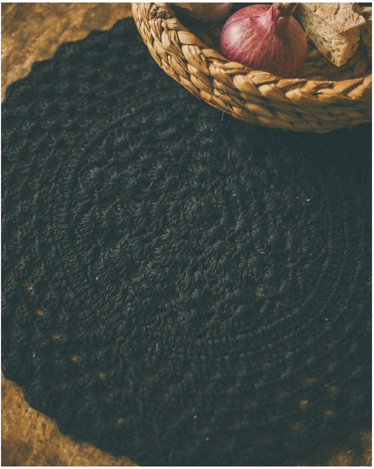 BAJO PLATO CROCHET ALGODON