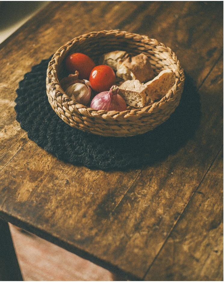 BAJO PLATO CROCHET ALGODON