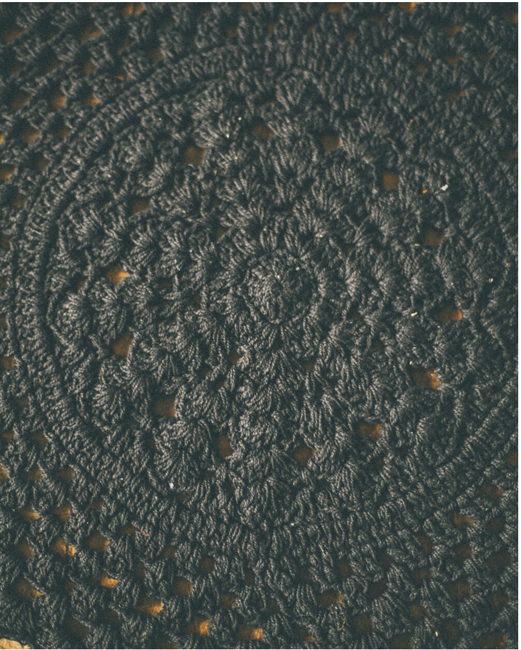 BAJO PLATO CROCHET ALGODON