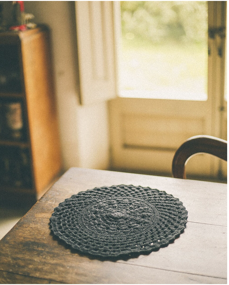 BAJO PLATO CROCHET ALGODON