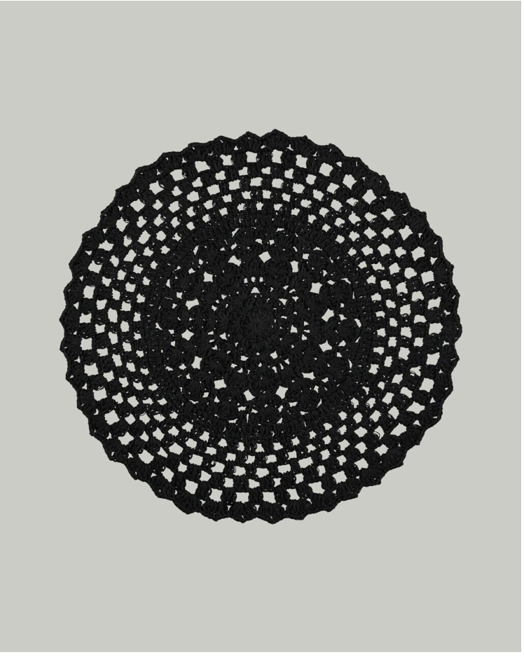 BAJO PLATO CROCHET ALGODON