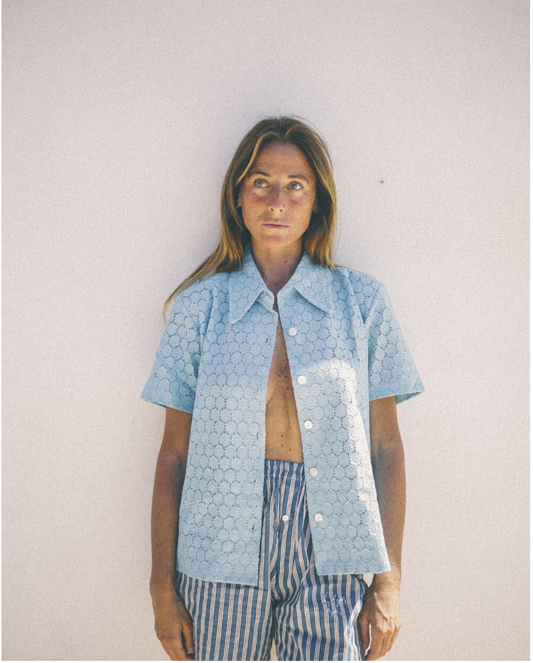 CAMISA ENCAJE FLORES