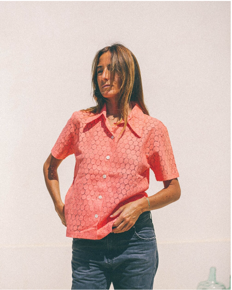 CAMISA ENCAJE FLORES