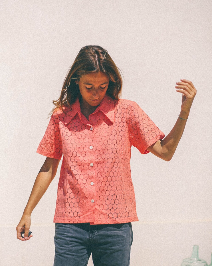 CAMISA ENCAJE FLORES