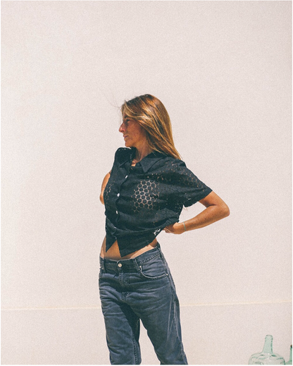 CAMISA ENCAJE FLORES