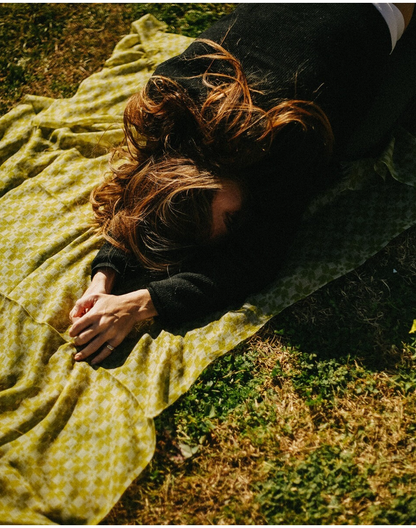 CHAL BABYCASHMERE FLOR GEOMÉTRICA VERDE