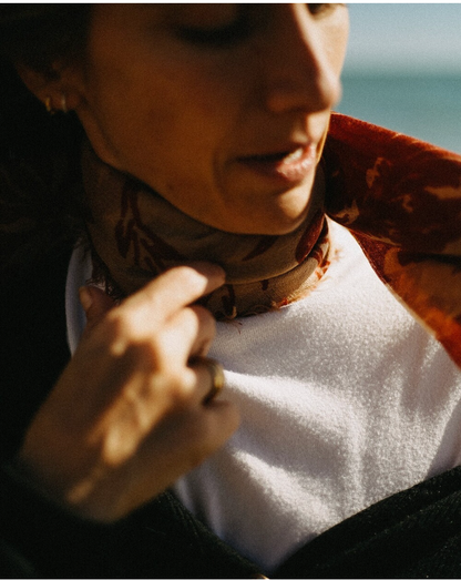 CHAL BABYCASHMERE FLOR GRANATE