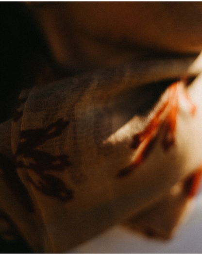 CHAL BABYCASHMERE FLOR GRANATE