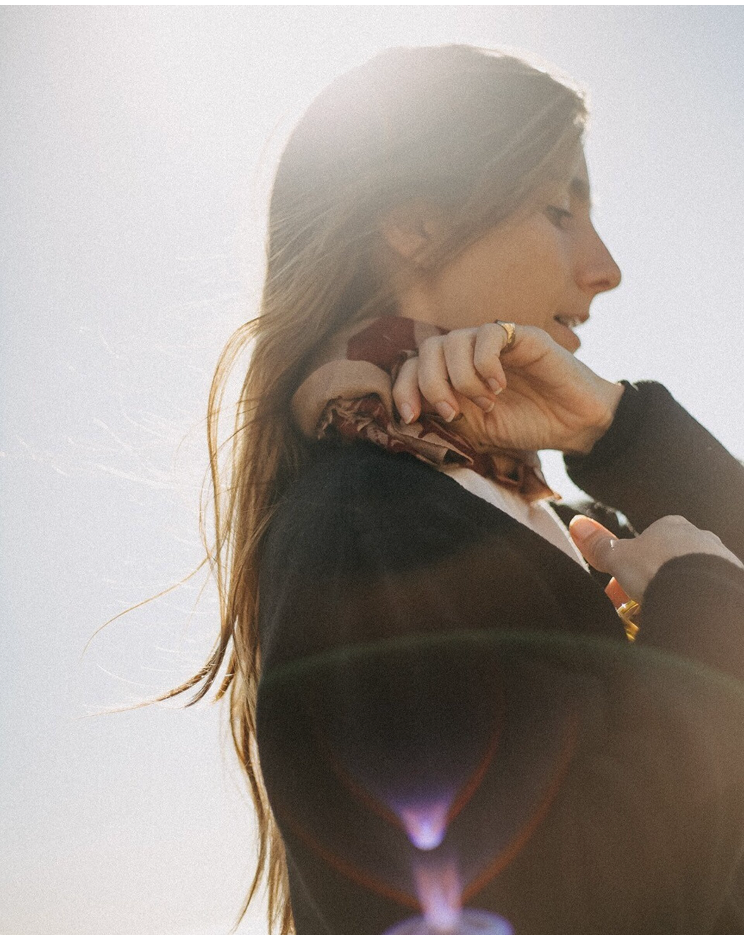 CHAL BABYCASHMERE FLOR GRANATE