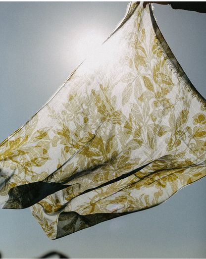 CHAL BABYCASHMERE FLOR VERDE