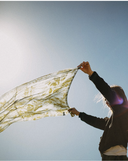 CHAL BABYCASHMERE FLOR VERDE