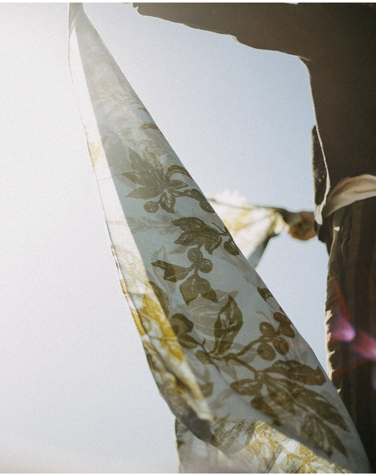 CHAL BABYCASHMERE FLOR VERDE