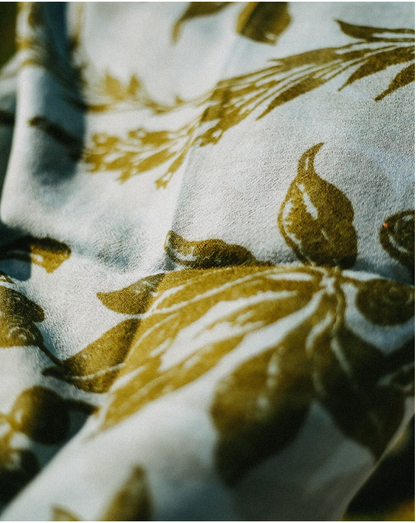 CHAL BABYCASHMERE FLOR VERDE