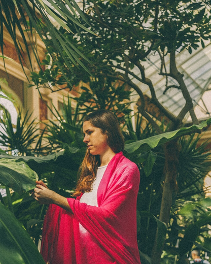 CHAL LISO CASHMERE FUCSIA