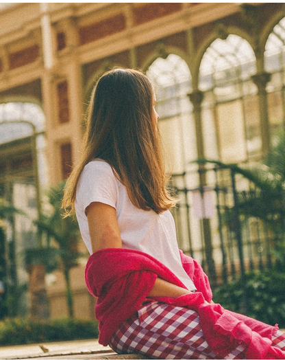 CHAL LISO CASHMERE FUCSIA