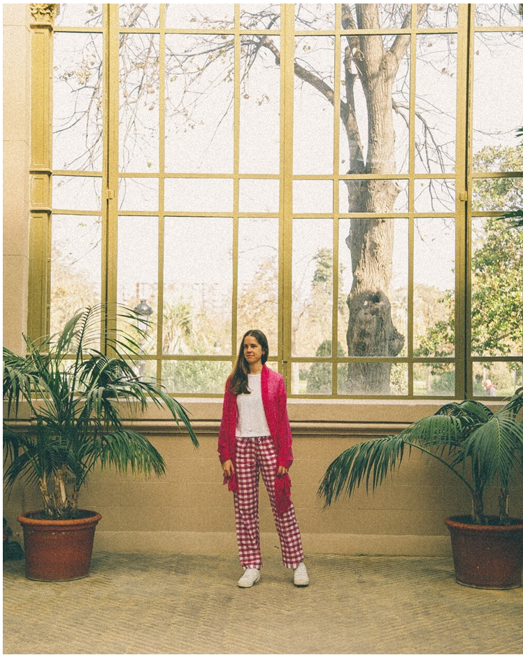 CHAL LISO CASHMERE FUCSIA