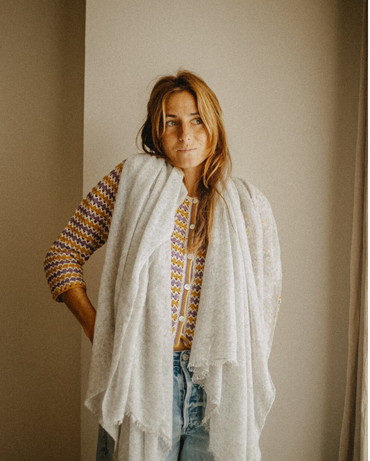 CHAL LISO CASHMERE GRIS