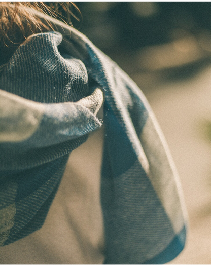 CHAL VICHY CASHMERE AZUL