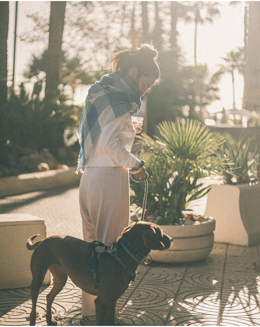 CHAL VICHY CASHMERE AZUL