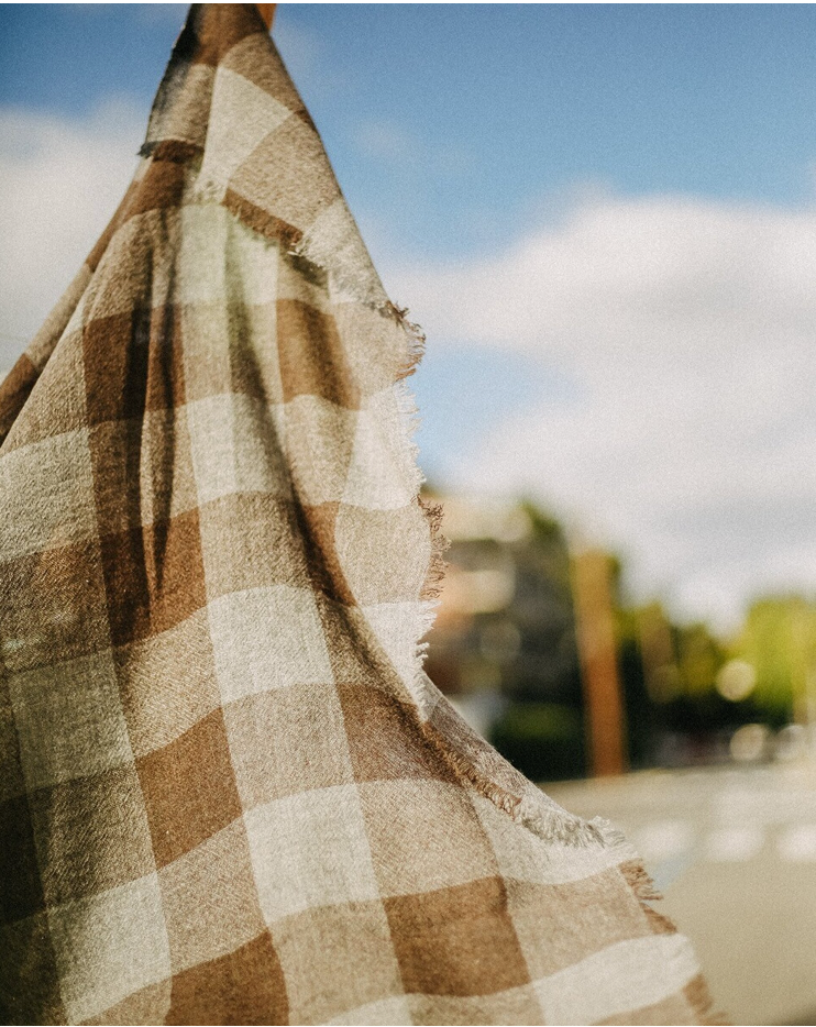 CHAL VICHY CASHMERE MARRON