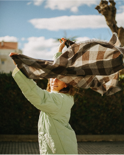 CHAL VICHY CASHMERE MARRON