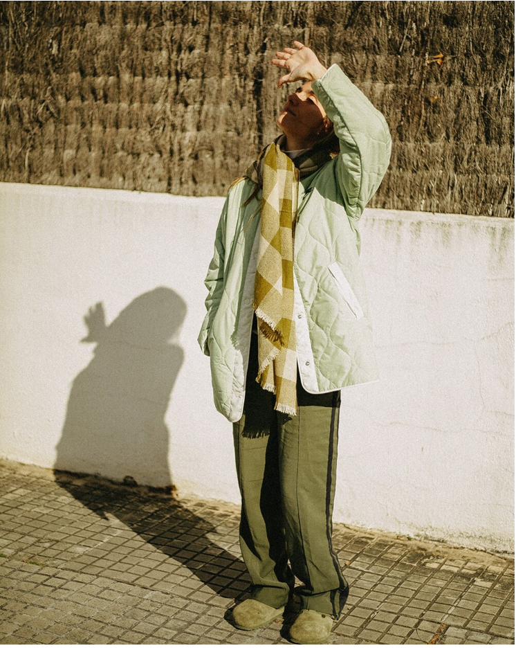 CHAL VICHY CASHMERE VERDE