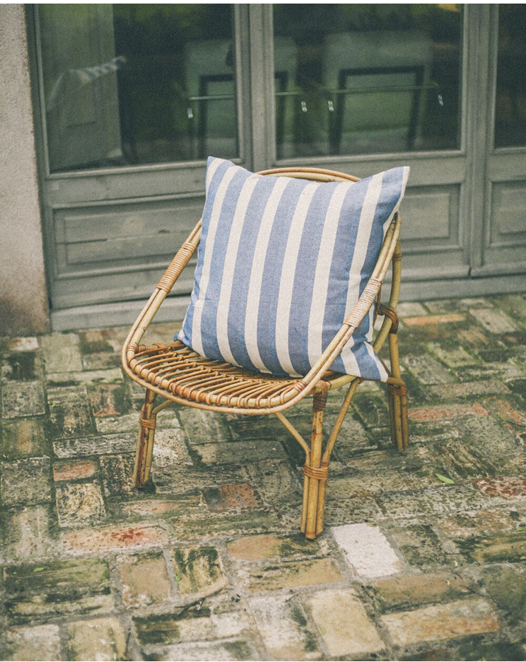 COJÍN ALGODÓN RAYAS MARINERO 60x60