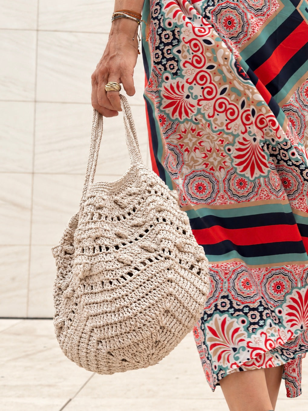 Bolso de crochet algodón