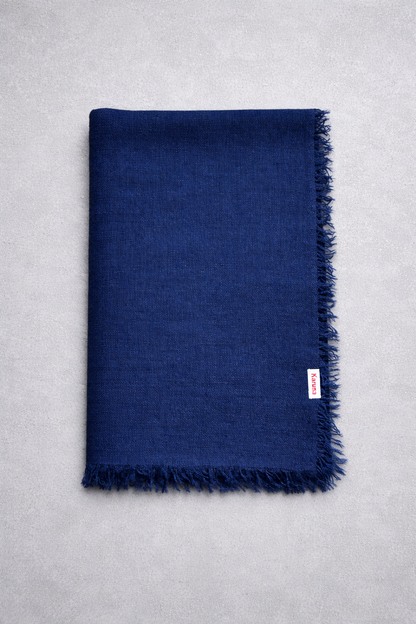 Chal cashmere cuadrado con flecos