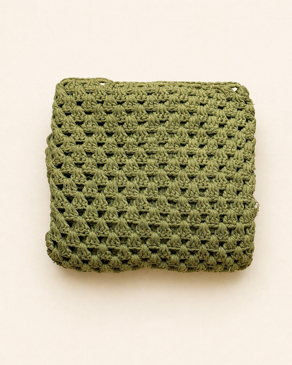 Chal triangular de crochet