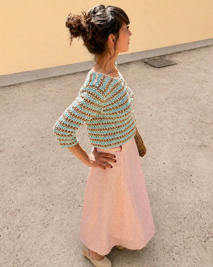 Falda cruzada rosa