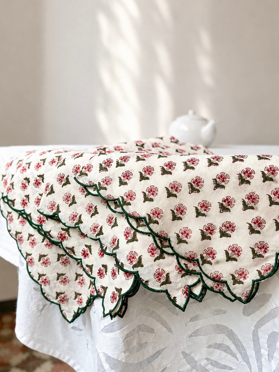 Servilletas con flores