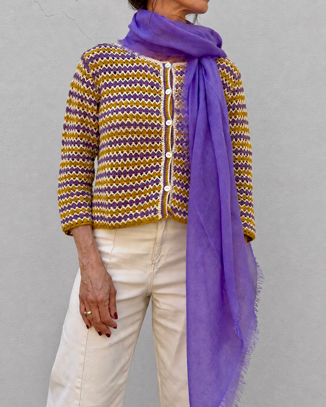 Chaqueta de crochet