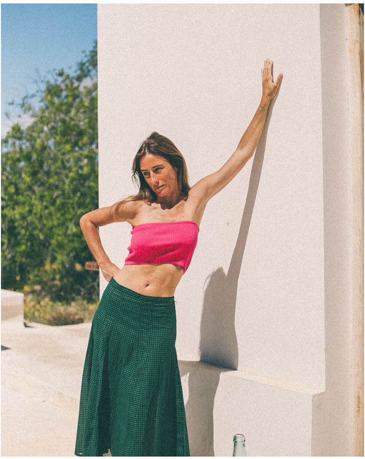 FALDA CON ESTAMPADO DE FLORES