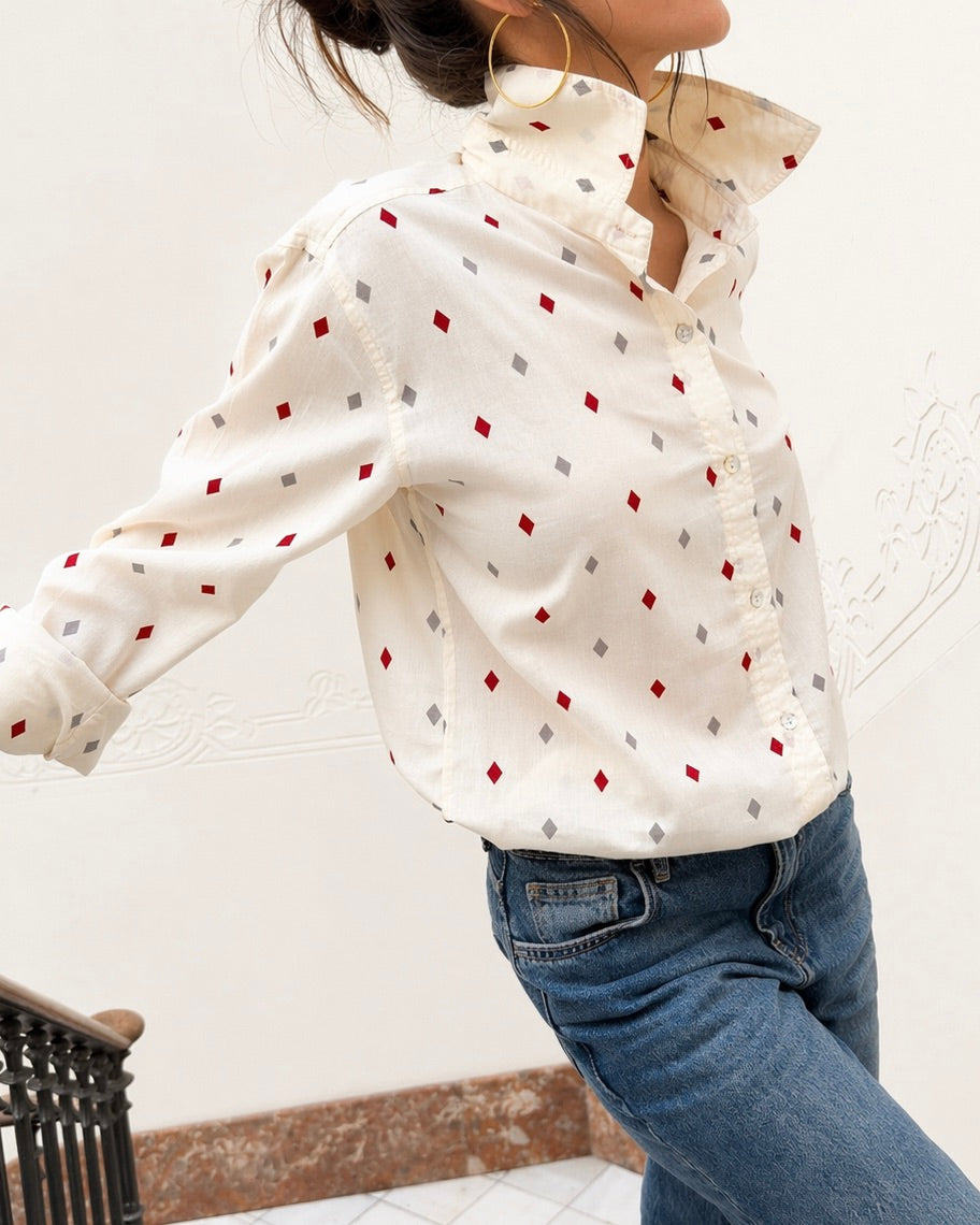 CAMISA ROMBOS 100% algodón