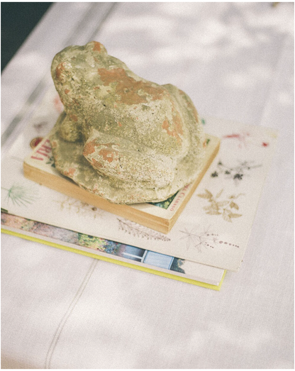 MANTEL DE ALGODON CON LINEAS GRISES 300x125cm