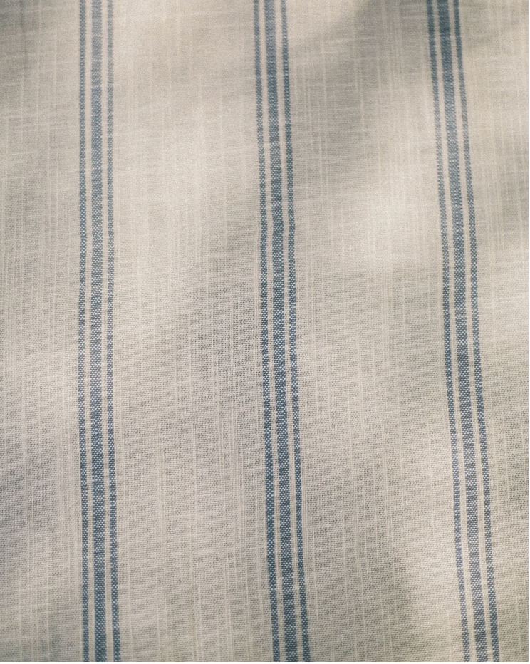 MANTEL DE ALGODON CON LINEAS AZULES 300x250cm