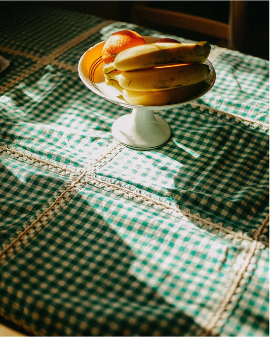 MANTEL DE ALGODON VICHY 160x250cm