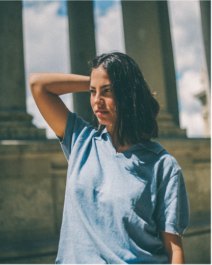 POLO MANGA CORTA DE ALGODON CON RIBETE