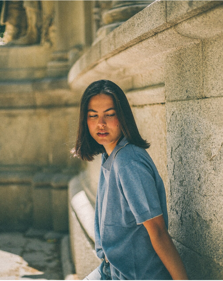 POLO MANGA CORTA DE ALGODON CON RIBETE