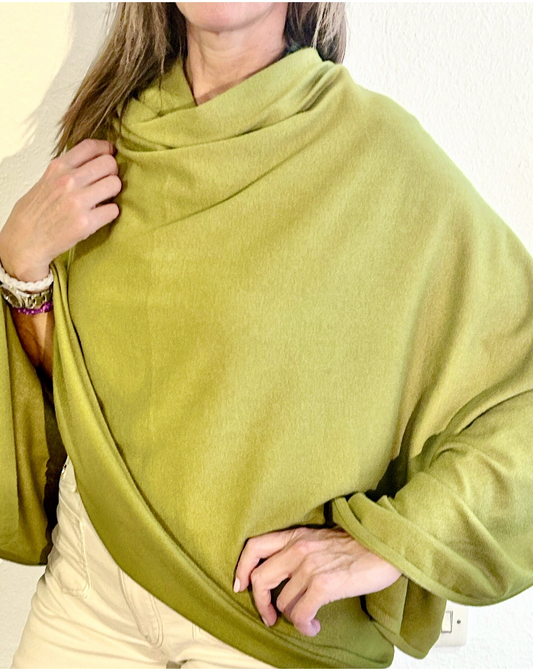 PONCHO LISO ALGODON/ CASHEMERE