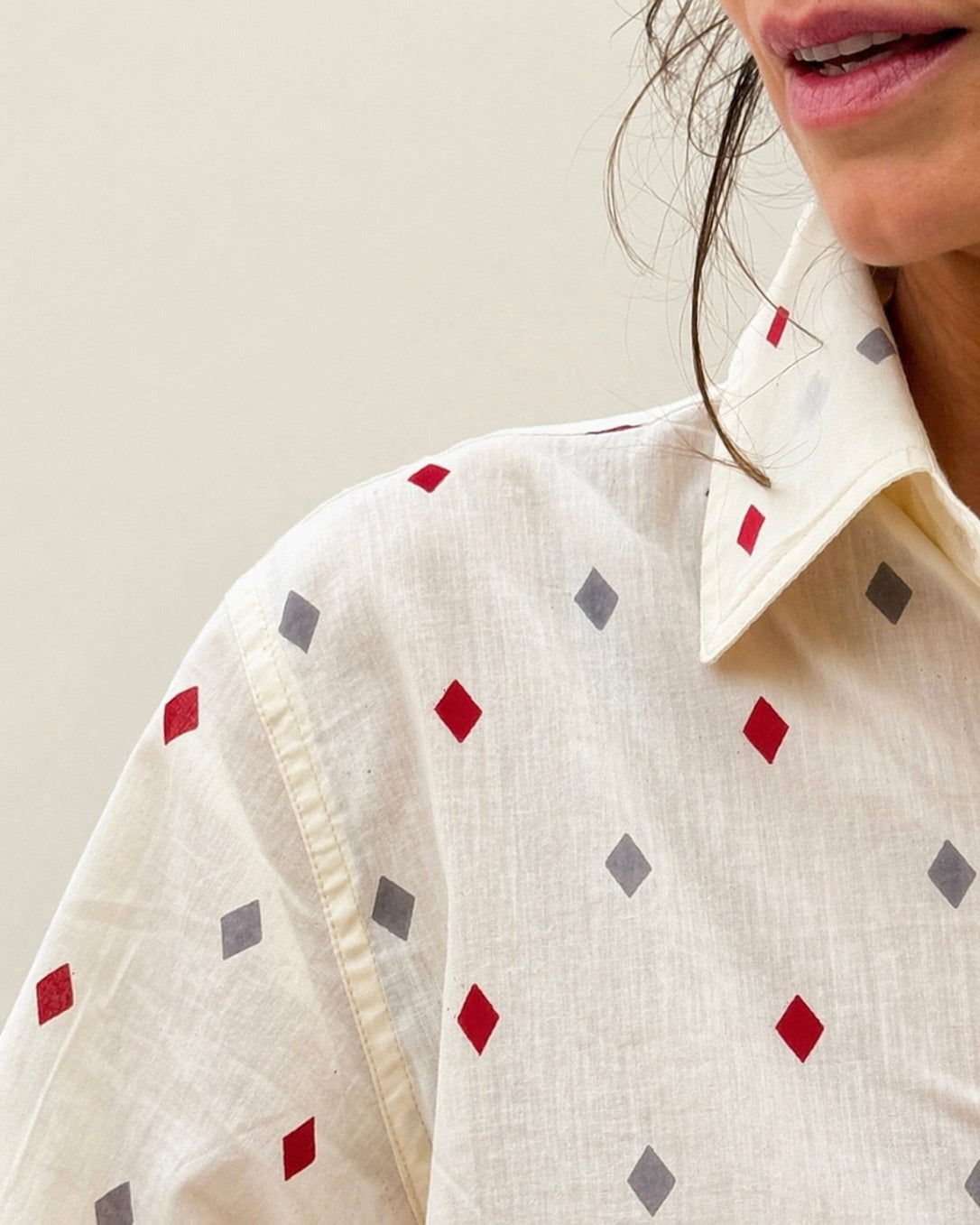 CAMISA ROMBOS 100% algodón