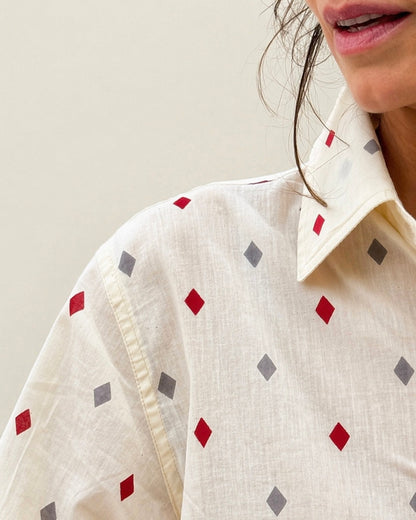 CAMISA ROMBOS 100% algodón