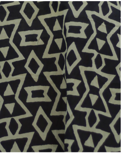 VESTIDO AFGANO DE ALGODÓN ESTAMPADO GEOMÉTRICO