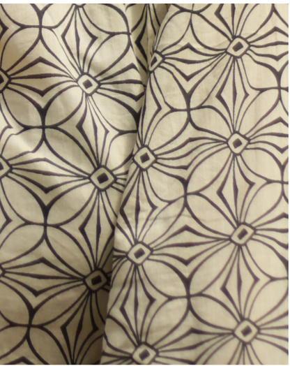 VESTIDO AFGANO DE ALGODÓN ESTAMPADO GEOMÉTRICO